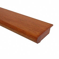 Prefinished Brazilian Cherry Hardwood 13/16 in thick x 2.75 in wide x 6.5 ft Length Stair Nose